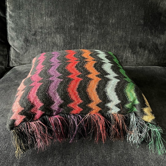 Missoni Home Rainbow Fringe Pillow - Picture 2 of 3